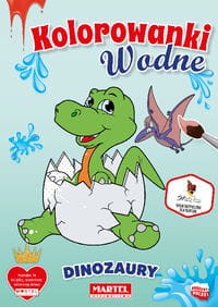 Kolorowanka wodna Dinozaury.