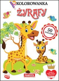 Kolorowanka Żyrafy z naklejkami