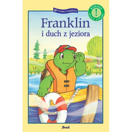 Czytamy z Franklinem. Franklin i duch z jeziora (bardzo duże litery) + naklejki
