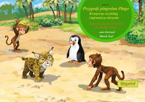 Przygody pingwina Pingo Część II : Kreatywny recykling i tajemnicza skrzynia - książka kamishibai
