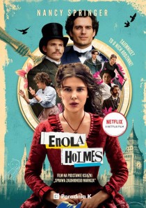 Enola Holmes (tom 1) Sprawa zaginionego Markiza (okładka filmowa)