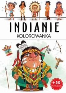 Kolorowanka Indianie (z naklejkami)