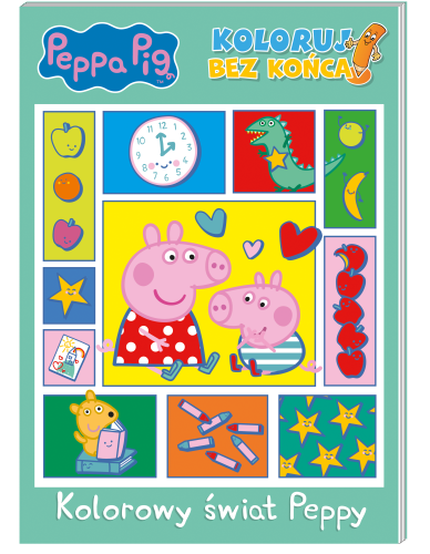 Kolorowy świat Peppy. Koloruj bez końca! Świnka Peppa