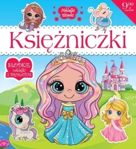 Naklejki iskierki. Księżniczki (słodkie naklejki z brokatem)
