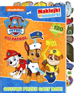 Psi Patrol. Naklejki na numerki. Gotowi przez cały rok! (w środku naklejki)