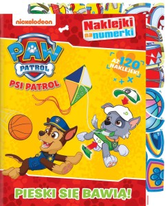 Psi Patrol. Naklejki na numerki. Pieski się bawią. Część 3 (w środku naklejki)