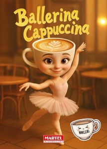 Kolorowanka z naklejkami. BR - Ballerina Cappuccina