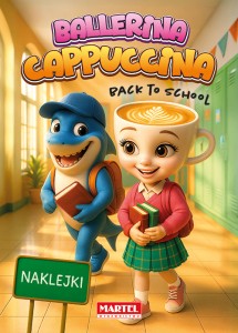 Kolorowanka z naklejkami. Ballerina Cappuccina back to school