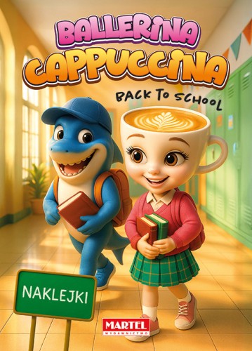 Kolorowanka z naklejkami. Ballerina Cappuccina back to school