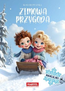Kolorowanka z naklejkami. Zimowa przygoda