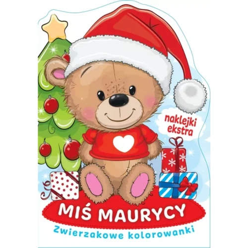 Miś Maurycy. Zwierzakowe kolorowanki (z naklejkami)