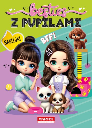 Kolorowanka z naklejkami Besties. Z pupilami