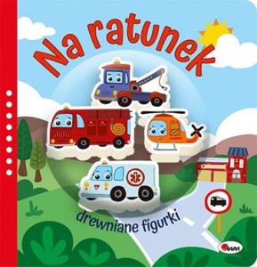 Drewniane figurki. Na ratunek (książka sensoryczna)